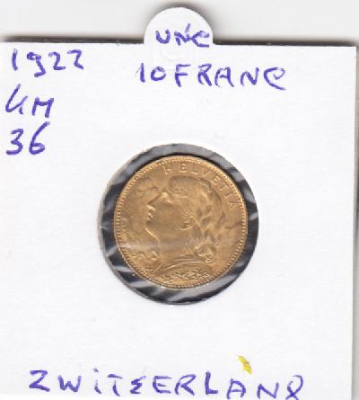 Beschrijving: 10 Francs(3,226 gram 0,900)